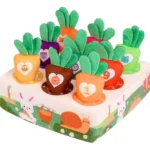 Juguete Sensorial De Encastre Montessori Zanahoria Bebes