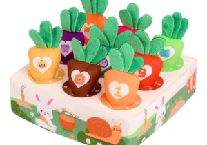 Juguete Sensorial De Encastre Montessori Zanahoria Bebes